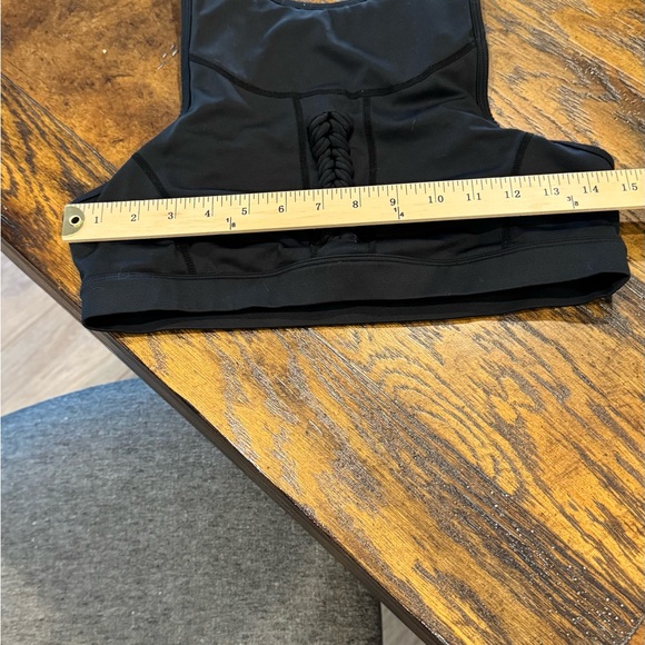 CHESTEE Black Sports‎ Bra with Braided Detail - Picture 3 of 3